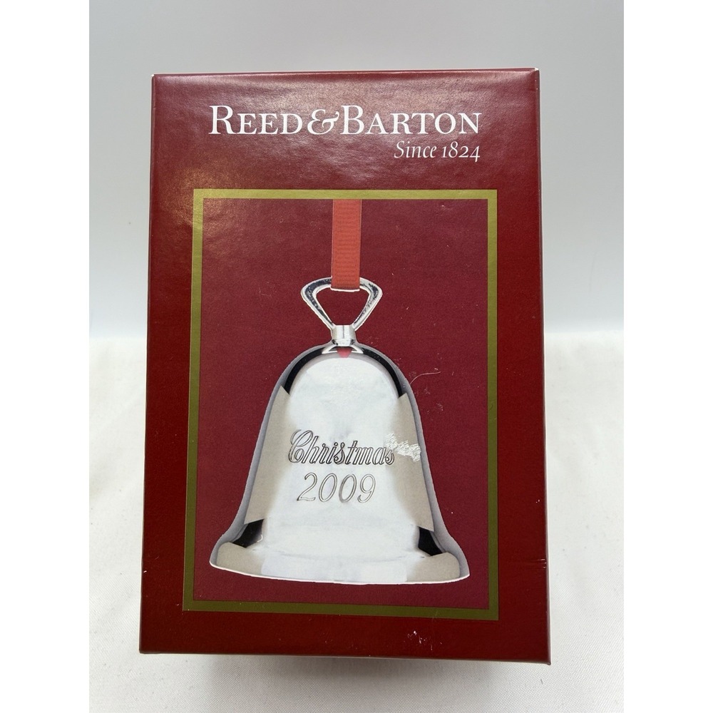 Vintage 2009 Reed & Barton Sliver Plated Christmas Bell Ornament